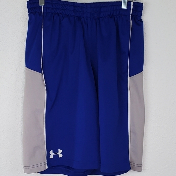 Men's UNDER ARMOUR Royal Blue/Gray/White Shorts, M - Picture 1 of 3